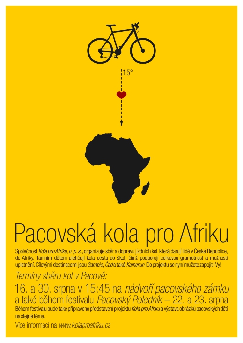 Pacovská kola pro Afriku | srpen | Pacov