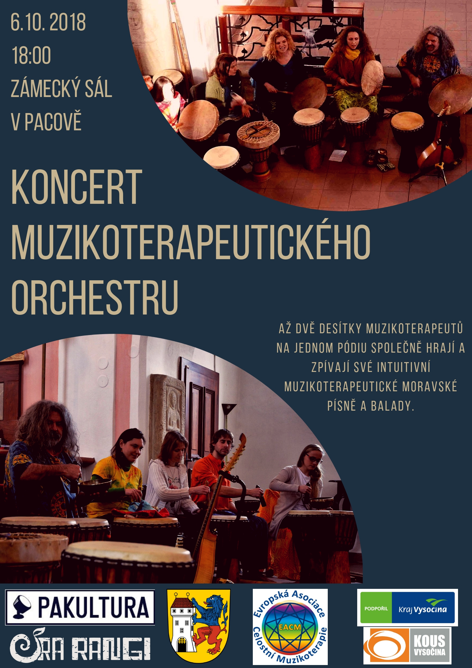 Koncert muzikoterapeutického orchestru | 6. 10. 2018 | Zámek Pacov