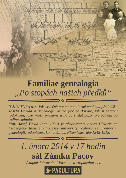 Familiae genealogia | 1. 2. 2014 | sál Zámku Pacov